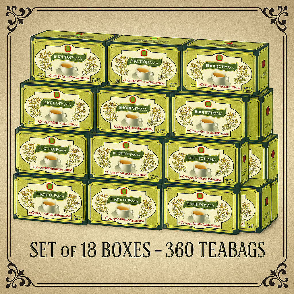 Bioprogramma Natural Senna Tea Bulk Pack –  Herbal Colon Cleanse & Detox ( 18 Boxes)