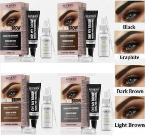 REVERS Cosmetics HENNA FOR EYEBROWS OH ! with argan oil and castor oil