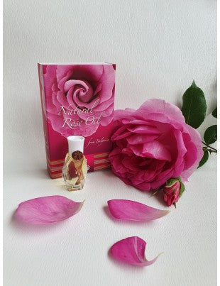 Lema 100% Natural Pure Bulgarian Rose Oil in glass bottle 5.0 ml certified