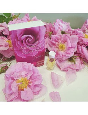 Lema 100% Natural Pure Bulgarian Rose Oil in glass bottle 5.0 ml certified