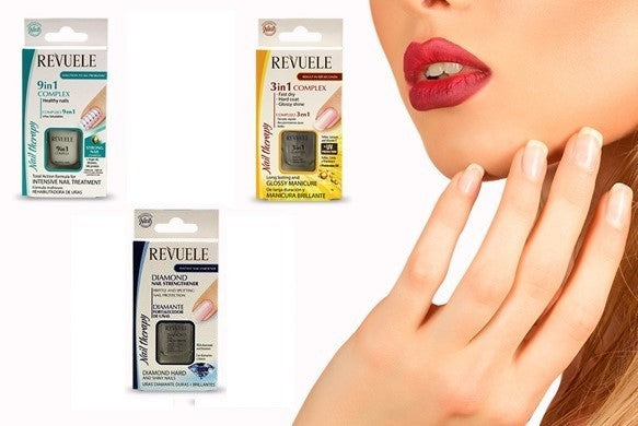 REVUELE Nail Therapy 3-in-1 Complex Teflon , Calcium and Vitamin E + UV Protection 10 ml