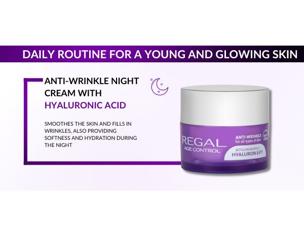 Regal Age Control Anti-Wrinkle NIGHT Cream Hyaluron Lift BOTTOX EFFECT 45ml