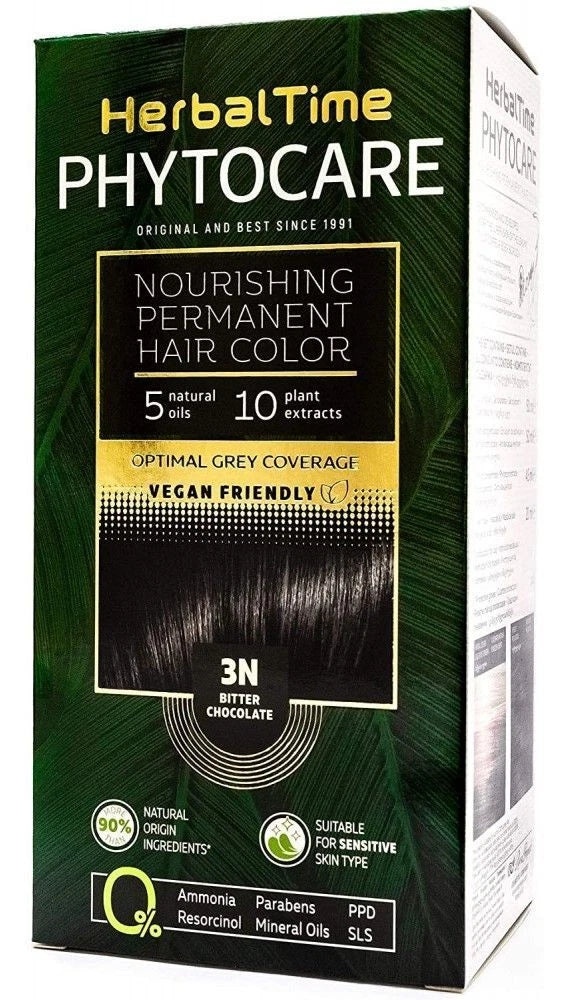 ROSA IMPEX HERBAL TIME PHYTOCARE NOURISHING PERMANENT HAIR COLOUR DYE VEGAN