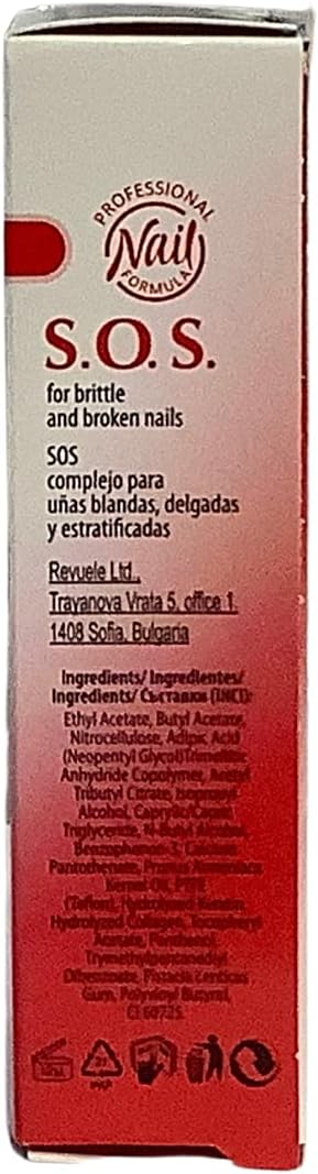 REVUELE EMERGENCY ASSISTANCE S.O.S. Complex for Brittle and Broken Nails Intensive therapy for Nail Strength 9  ml