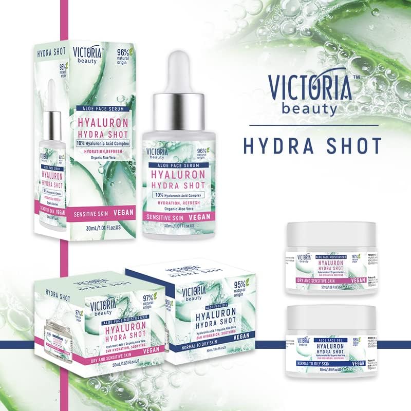 VICTORIA BEAUTY - Hydra Shot 50 ml Face Cream with Hyaluronic Acid, Aloe Vera & Niacinamide