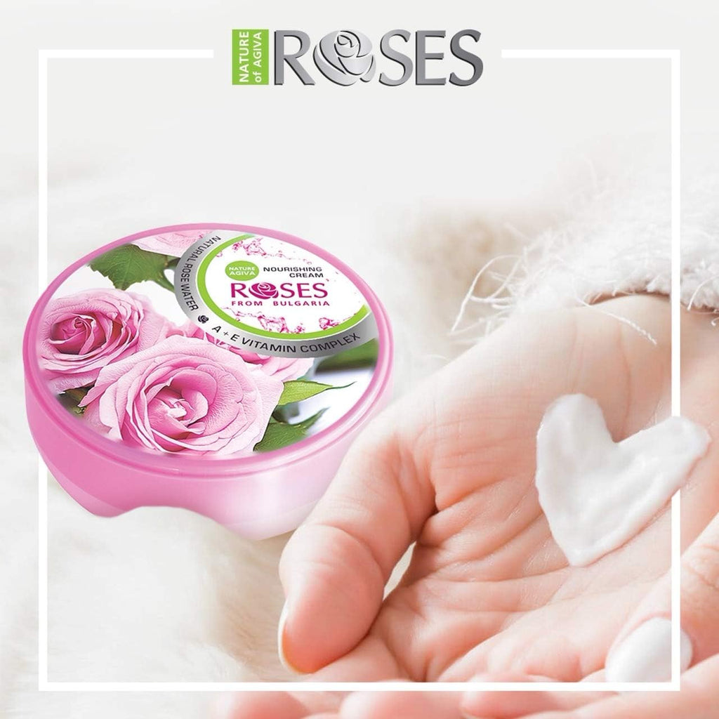 NATURE OF AGIVA “ Roses from Bulgaria “ 100 ml Nourishing Cream with Natural Rose Water & A + E Vitamin Complex