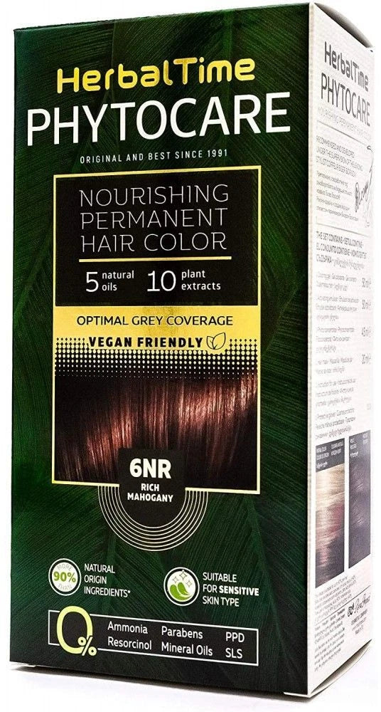 ROSA IMPEX HERBAL TIME PHYTOCARE NOURISHING PERMANENT HAIR COLOUR DYE VEGAN