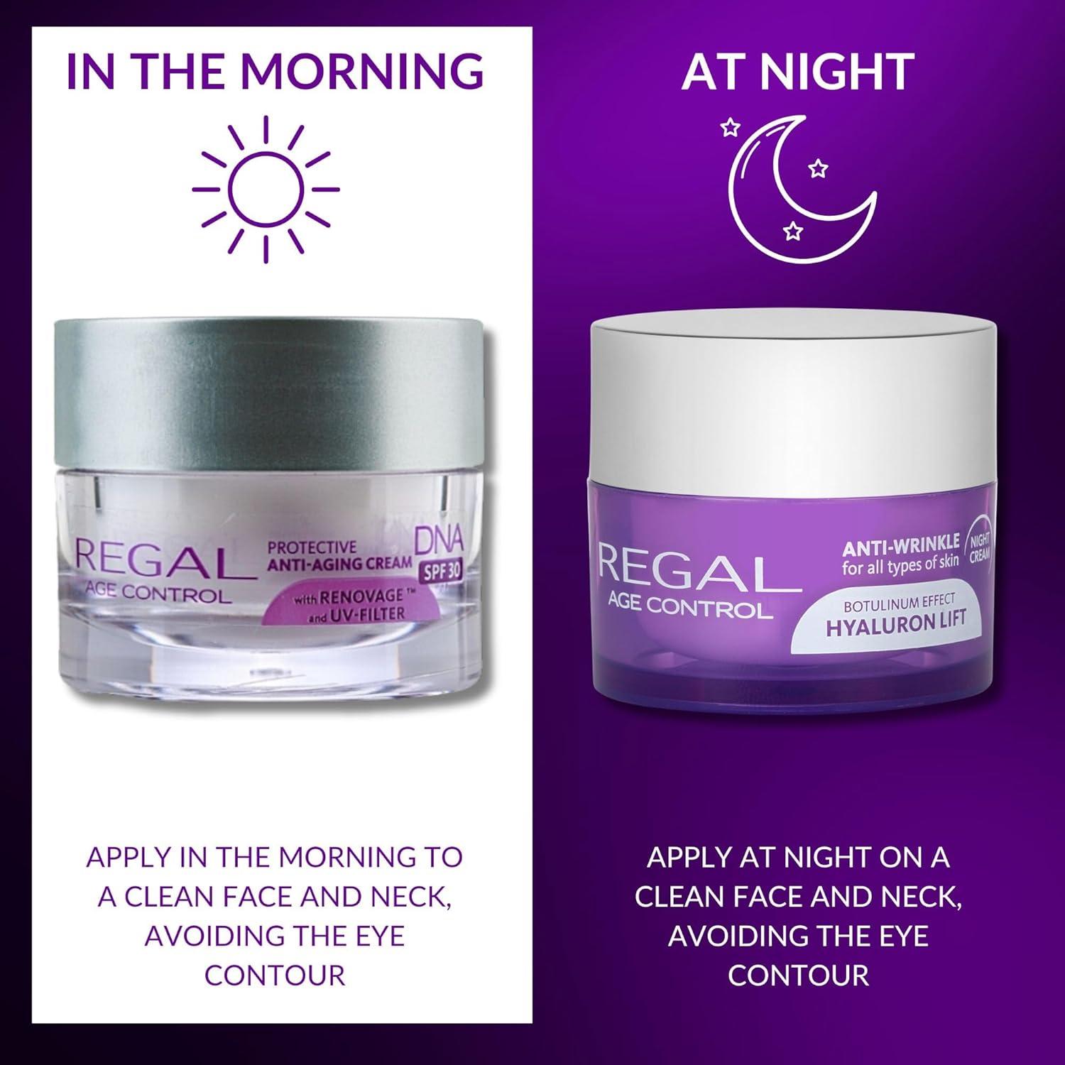 REGAL AGE CONTROL ANTI WRINKLE DAY CREAM HYALURON LIFT BOTULINUM EFFECT 45ml