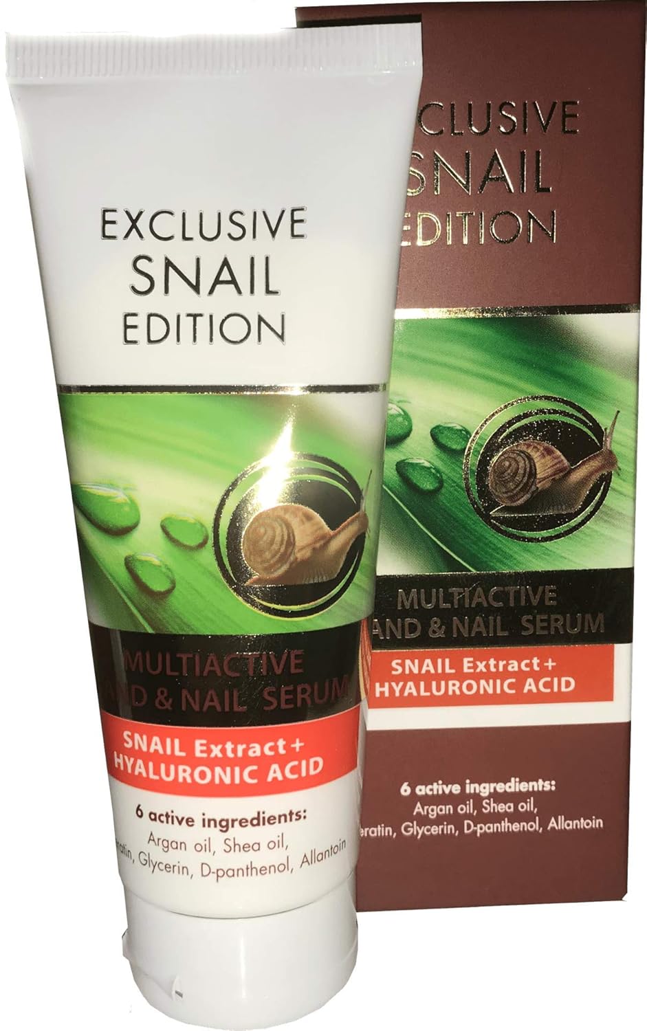 ARSY ROSA UNIQUA EXCLUSIVE SNAIL EDITION MULTIACTIVE  HAND & NAIL SERUM SNAIL EXTRACT + HYALURONIC ACID