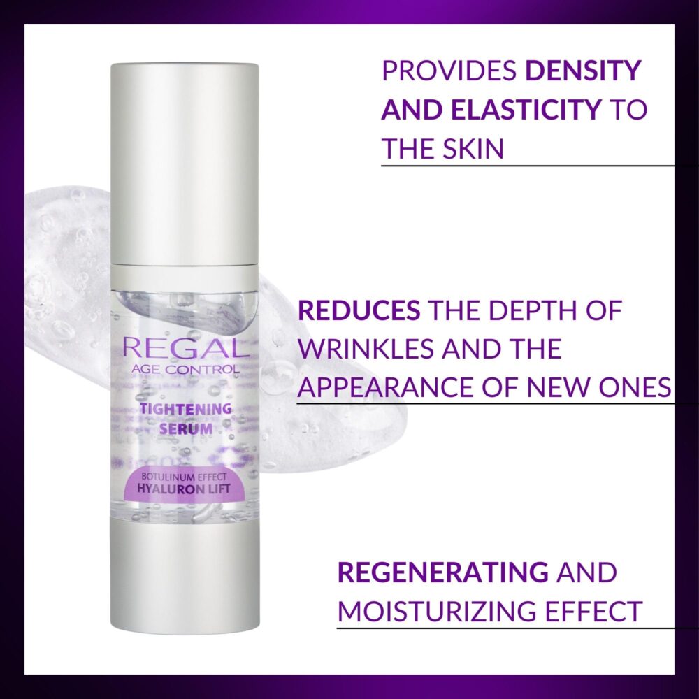 Regal Age Control 30 ml Tightening anti-wrinkle serum, Hyaluronic Acid, Collagen