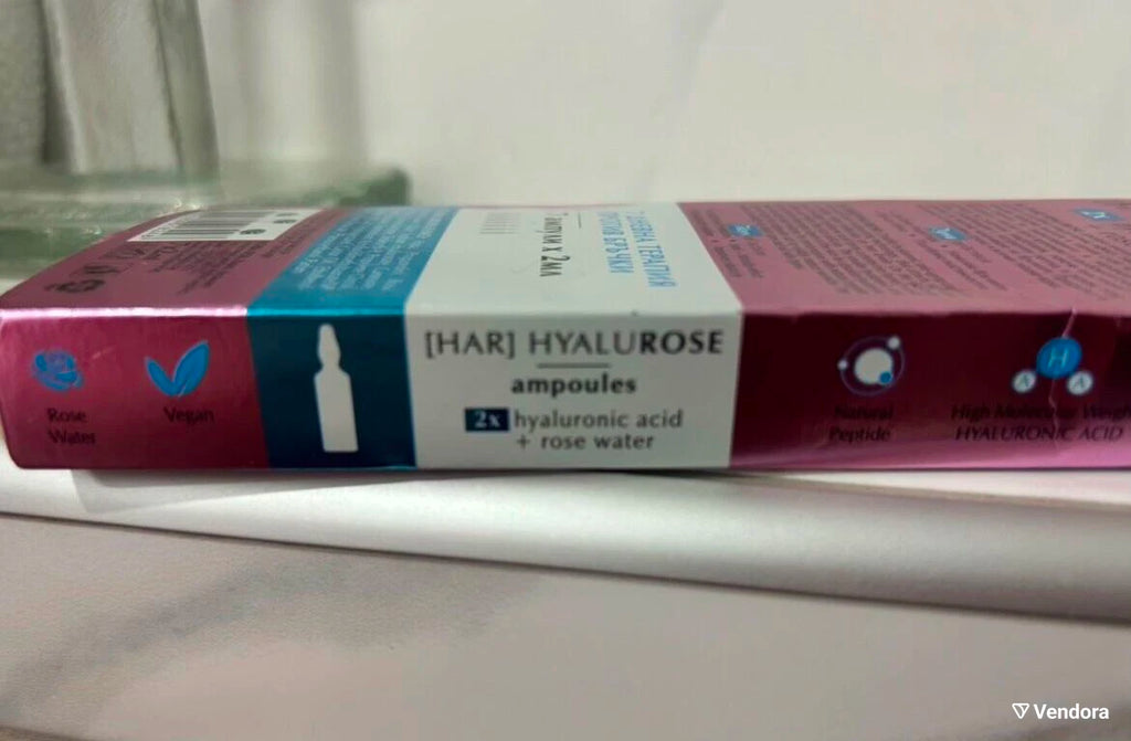 Nature of Agiva [HAR] HyaluROSE Hyaluronic acid + Bulgarian rose oil anti-aging ampoules 7 X 2 ml