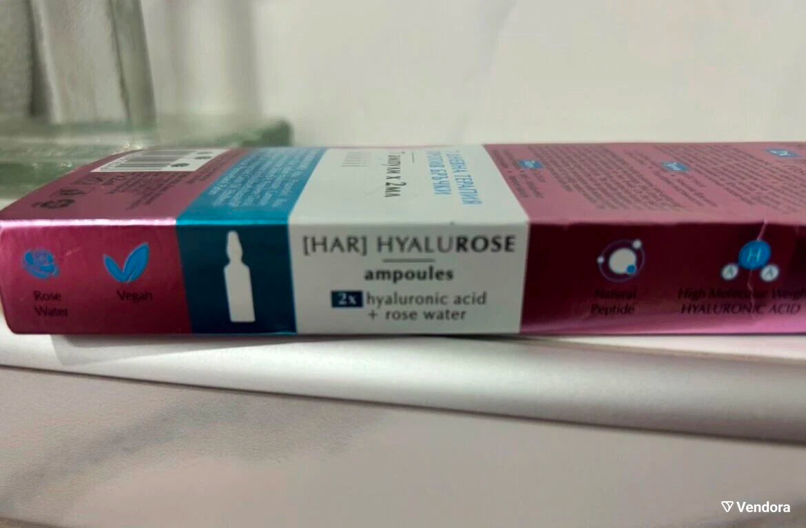 Nature of Agiva [HAR] HyaluROSE Hyaluronic acid + Bulgarian rose oil anti-aging ampoules 7 X 2 ml