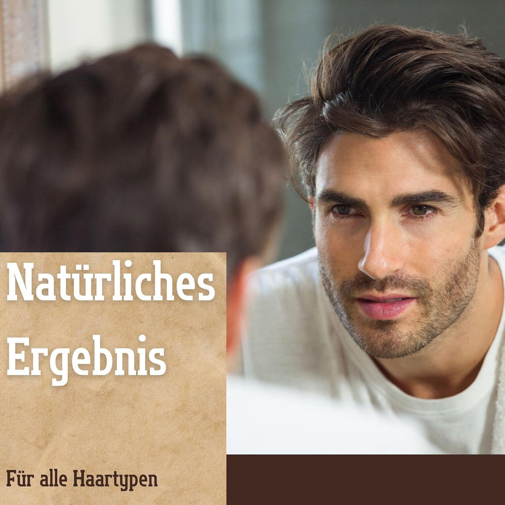 New Men's Master BROWN Hair Coloring Shampoo Cover 25ml Sachet Result in 5 min