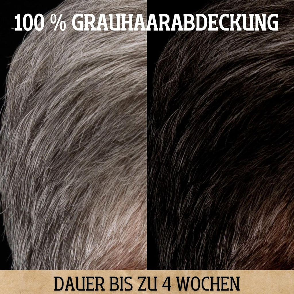 New Men's Master BLACK Hair Coloring Shampoo Cover 25ml Sachet Result in 5 min