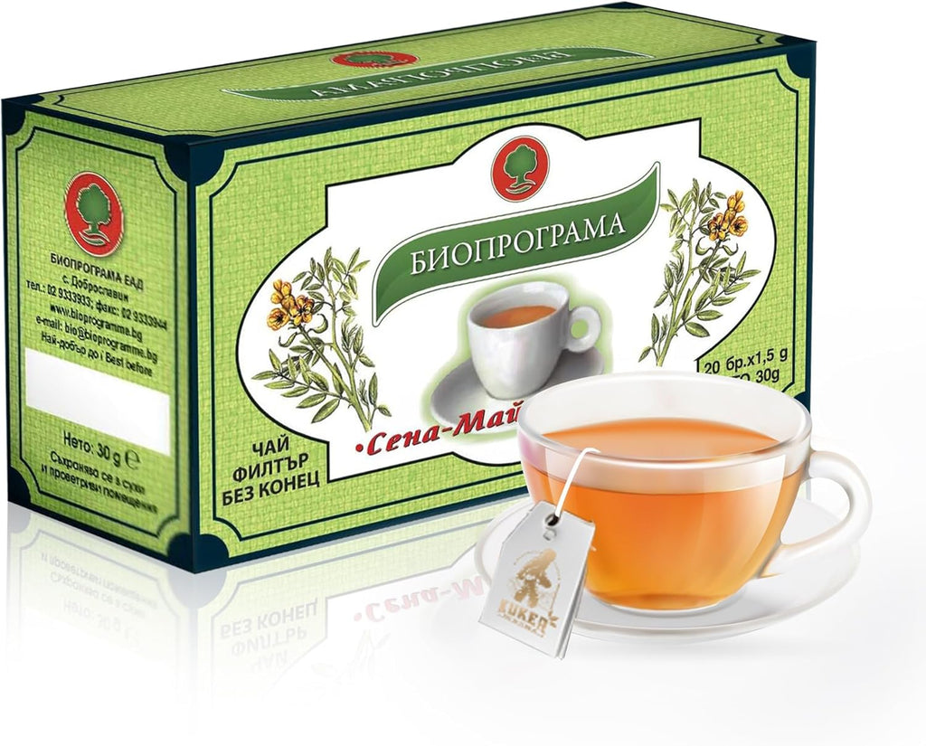Bioprogramme SENNA TEA Natural Product,Colon Cleansing,Laxative,Detox,Weight Loss EU made