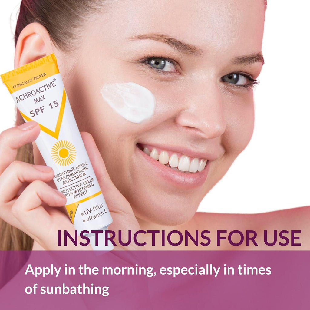 “Achroactive Max” Protective Whitening Face Cream 45 ml with SPF 15 Paraben free