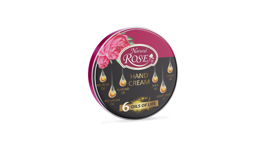 ARSY NATUTAL BULGARIAN ROSE BIO ARGAN,SHEA,ALMOND,COCOA OIL HAND CREAM 6 IN 1 / 75 ml