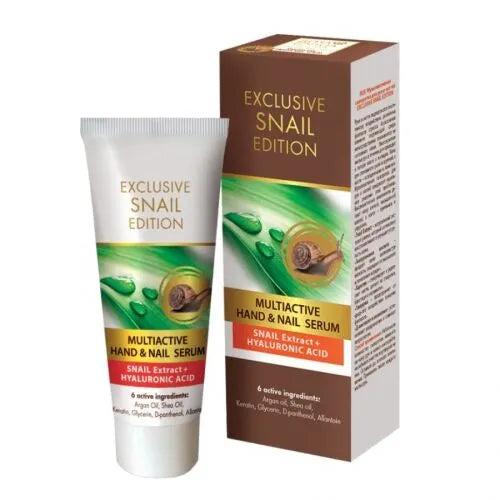 ARSY ROSA UNIQUA EXCLUSIVE SNAIL EDITION MULTIACTIVE  HAND & NAIL SERUM SNAIL EXTRACT + HYALURONIC ACID