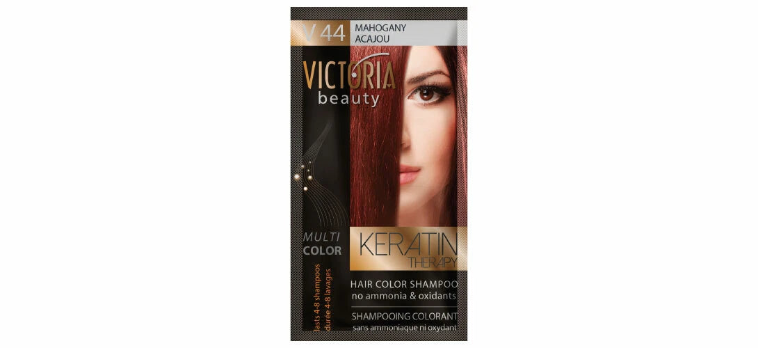 Victoria Beauty “ Keratin Therapy “ | Ammonia-Free Coloring Shampoo Sachet (40ml)