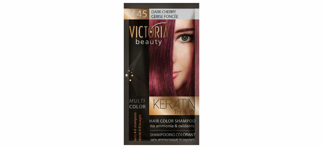 Victoria Beauty “ Keratin Therapy “ | Ammonia-Free Coloring Shampoo Sachet (40ml)