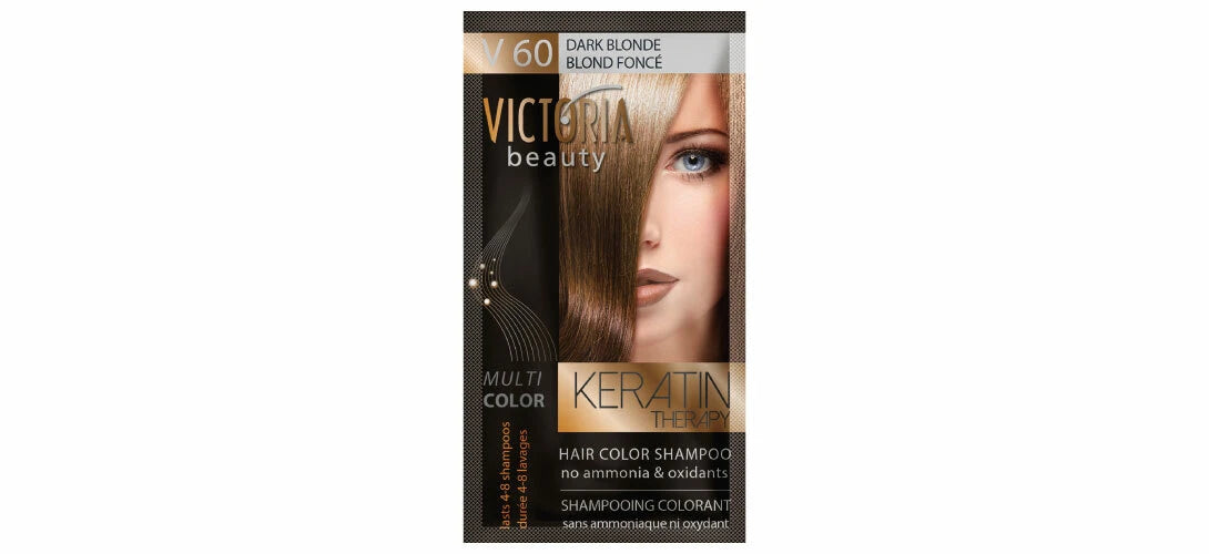 Victoria Beauty “ Keratin Therapy “ | Ammonia-Free Coloring Shampoo Sachet (40ml)