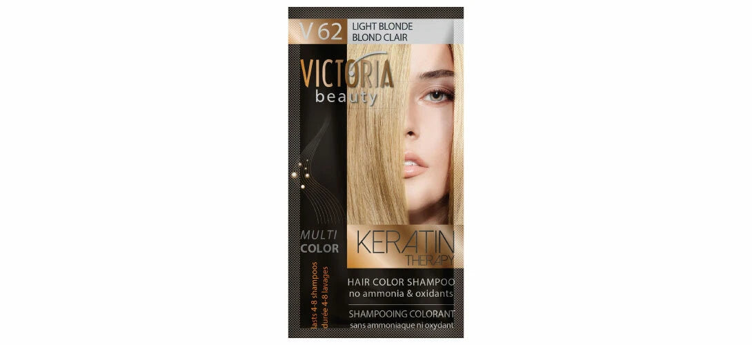 Victoria Beauty “ Keratin Therapy “ | Ammonia-Free Coloring Shampoo Sachet (40ml)