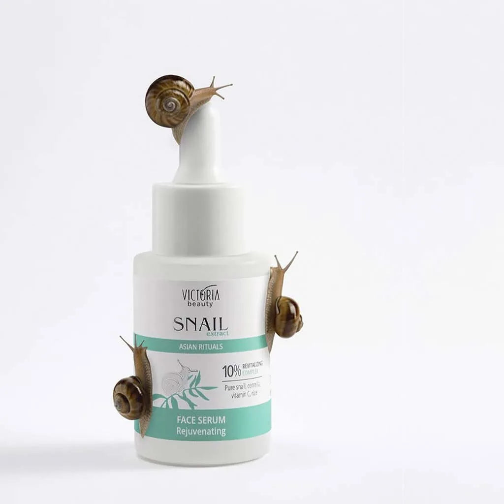 Victoria Beauty “ Asian Rituals “ 30 ml Facial Serum with Snail Extract , Centella , Vitamin C & Rice