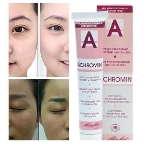 Original ACHROMIN cream 45ml UV Anti dark age Spots Freckles Skin Whitening face