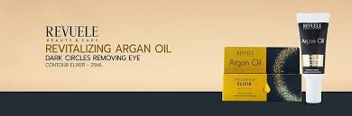 REVUELE BEAUTY & CARE ARGAN OIL EYE CONTOUR ELIXIR REVITALISING WIPES OUT FATIGUE ,WRINKLE AND DARK CIRCLES
