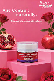Biofresh “ Via Natural “ Regenerating face booster serum 30 ml with Pomegranate & Rose