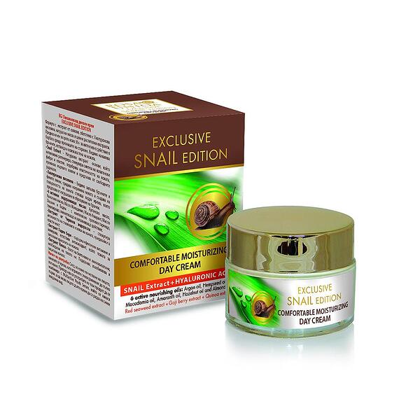 ARSY COMFORTABLE MOISTURIZING DAY CREAM WITH SNAIL EXTRACT & HYALURONIC ACID 50 ml