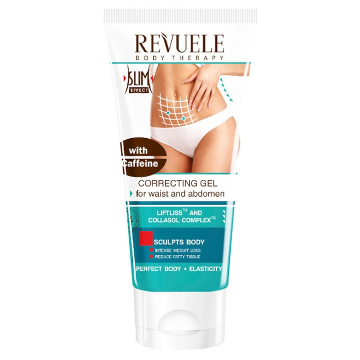 REVUELE -  Body Therapy SLIM & DETOX WITH CAFFEINE 24 hours ACTION Correcting Gel for Waist and Abdomen 200 ml