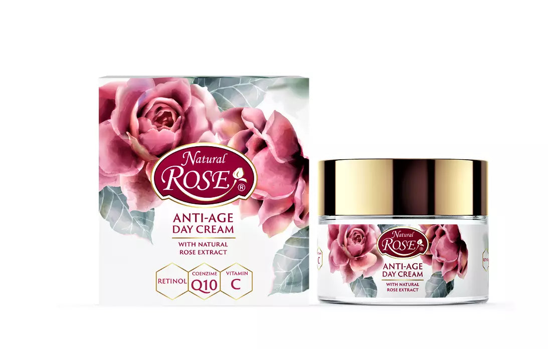 ARSY Day face cream Q10+Retinol+Vitamin C & Natural Bulgarian Rose oil Anti-wrinkle 50 gr