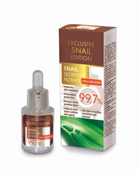 ARSY ROSA UNIQUA EXCLUSIVE SNAIL EDITION 15 ml 99.7 % Snail Extract POLY – HELIXAN SNAIL SECRETION FILTRATE