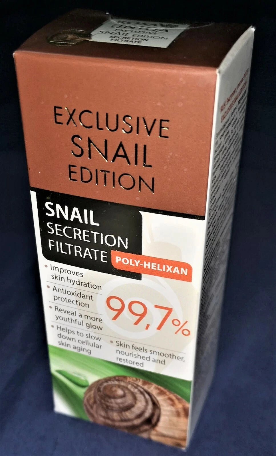 ARSY ROSA UNIQUA EXCLUSIVE SNAIL EDITION 15 ml 99.7 % Snail Extract POLY – HELIXAN SNAIL SECRETION FILTRATE