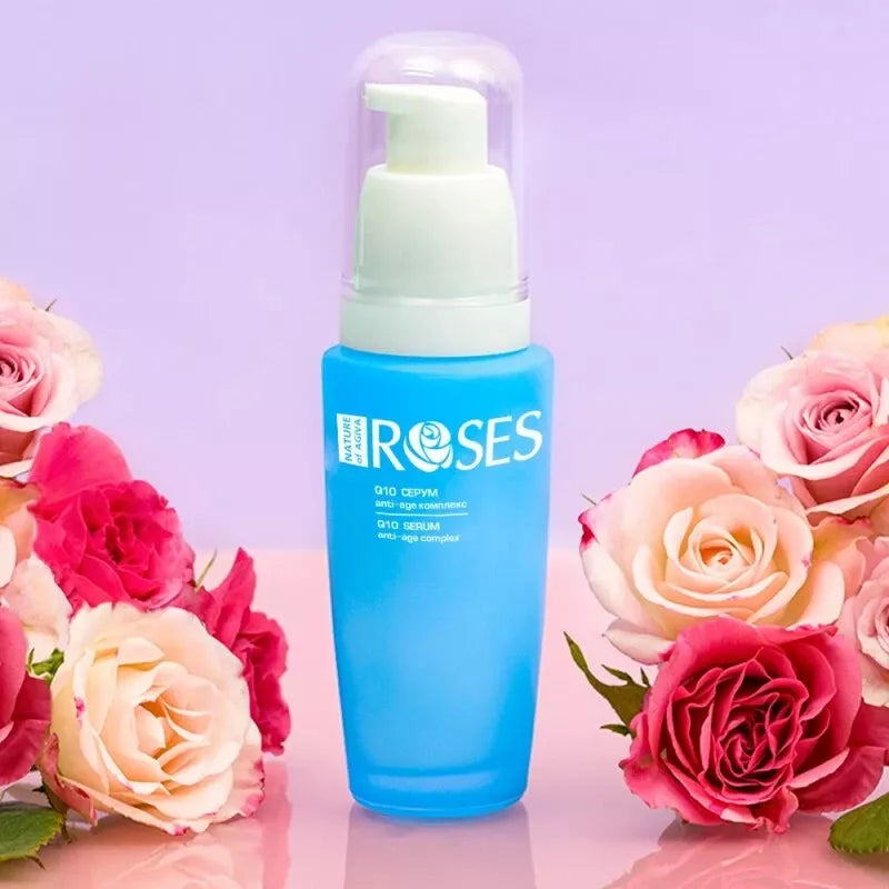 AGIVA 30ml Anti-wrinkle lifting serum with natural Bulgarian rose water & Q10