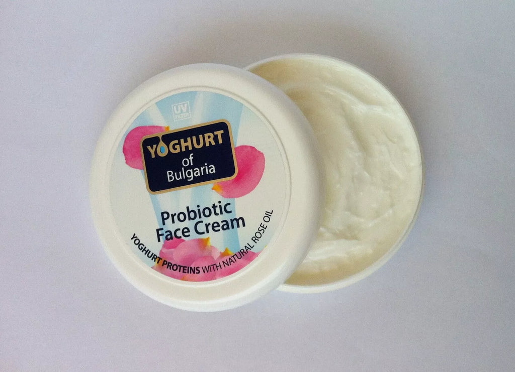 BIOFRESH YOGHURT OF BULGARIA 100ml PROBIOTIC FACE CREAM Rose oil UV filter Shea Butter