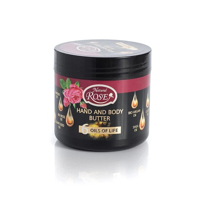 ARSY Natural Bulgarin Rose 350ml HAND BODY BUTTER Argan Shea Almond Grape seed Cocoa