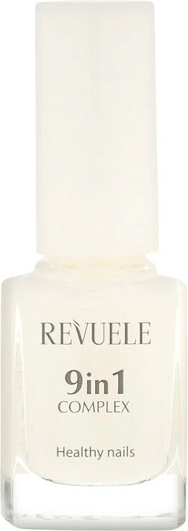 REUELE- Nail Therapy 9 in 1 COMPLEX Healthy Nails Strong Nail Complex + Argan oil , Vitamins , Silk Proteins Solution to all problems 10 ml