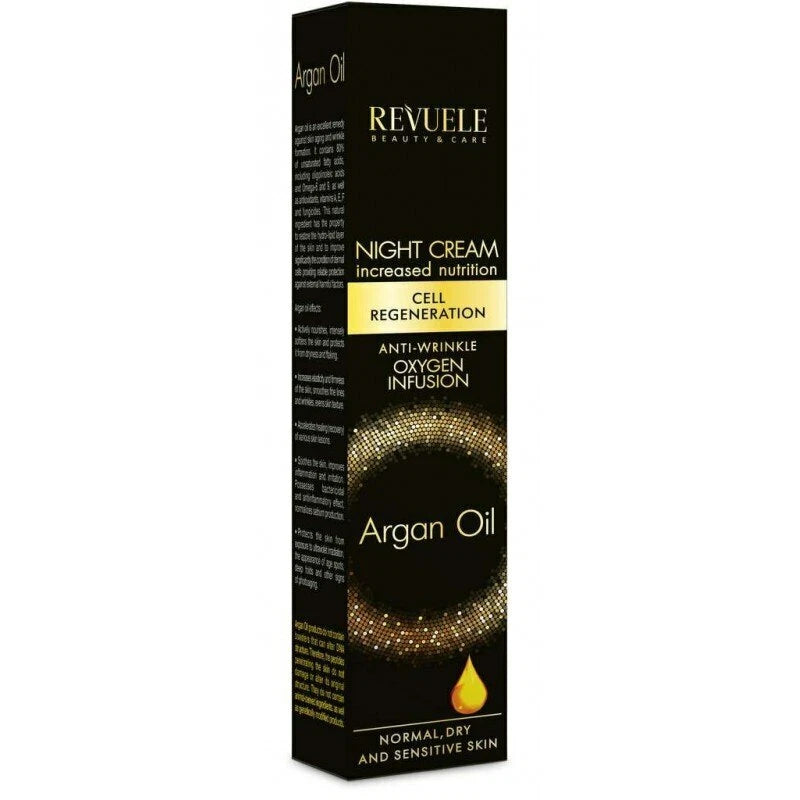 REVUELE BEAUTY & CARE 50 ml Moisturizing Night Face Cream Anti-Wrinkle Argan Oil