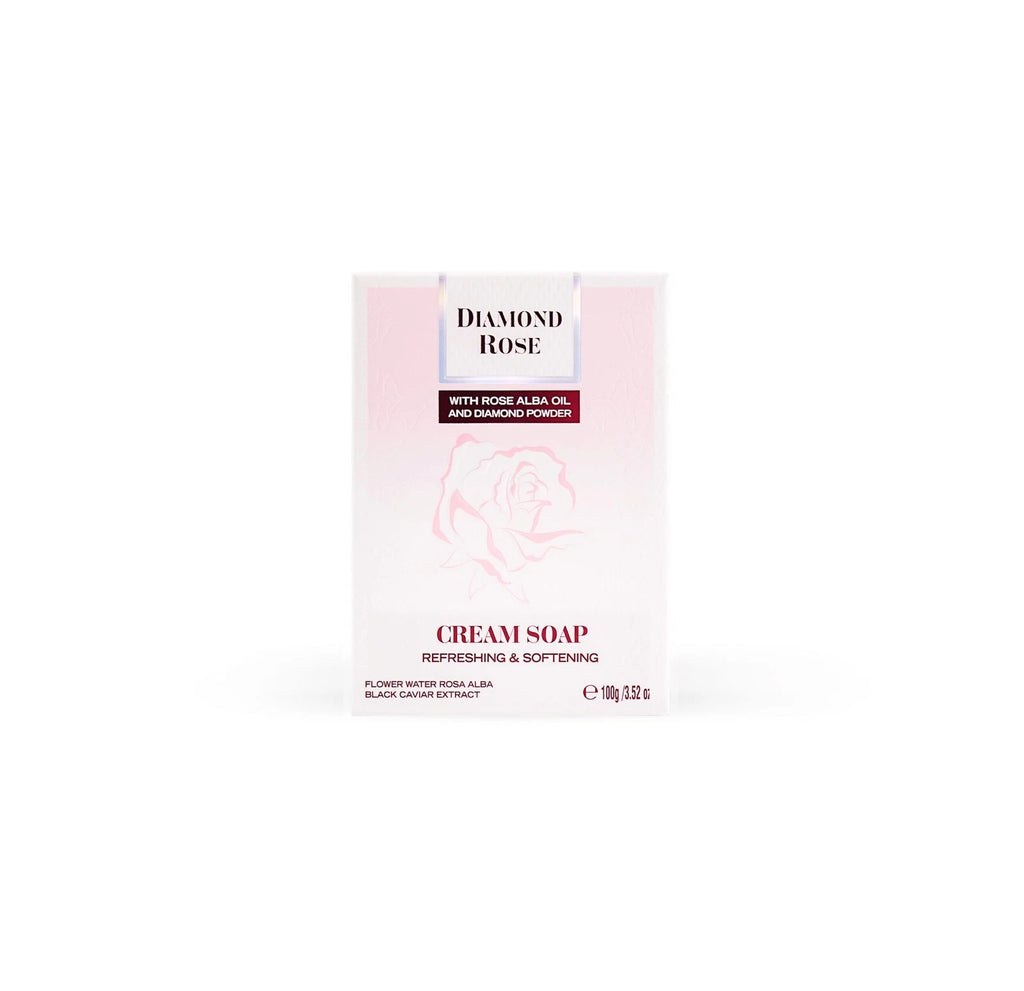 Biofresh “ Diamond Rose “ 100 gr Refreshing & Softening  Cream Soap With Rose Alba Oil And Diamond Powder