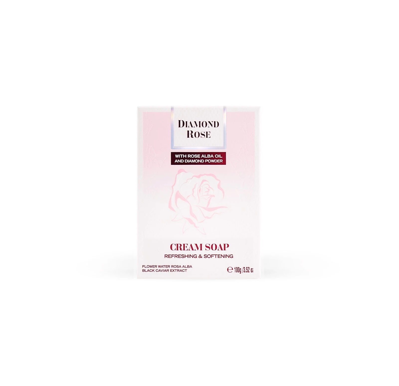 Biofresh “ Diamond Rose “ 100 gr Refreshing & Softening  Cream Soap With Rose Alba Oil And Diamond Powder