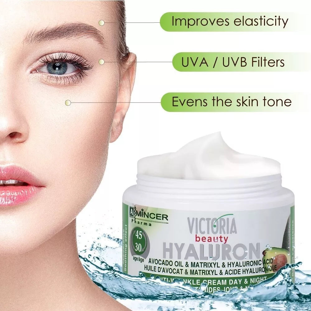 Victoria Beauty Avocado oil Matrixyl Hyaluronic Acid Anti-wrinkle cream 50gr