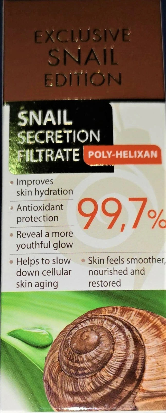 ARSY ROSA UNIQUA EXCLUSIVE SNAIL EDITION 15 ml 99.7 % Snail Extract POLY – HELIXAN SNAIL SECRETION FILTRATE