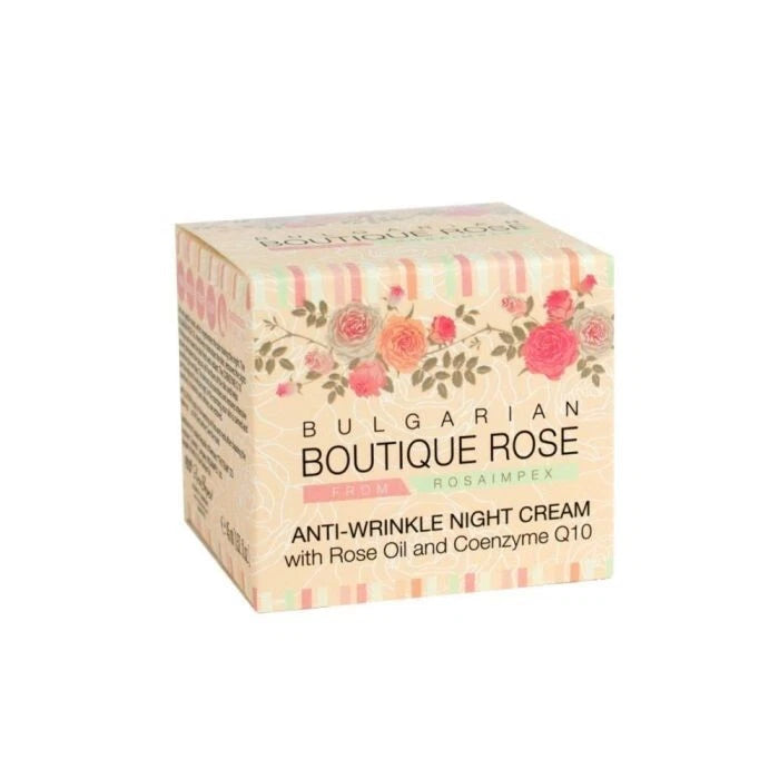 Rosa Impex  “ Boutique Rose “ Anti-Wrinkle Night Cream 45ml With Rose oil & Coenzyme Q10