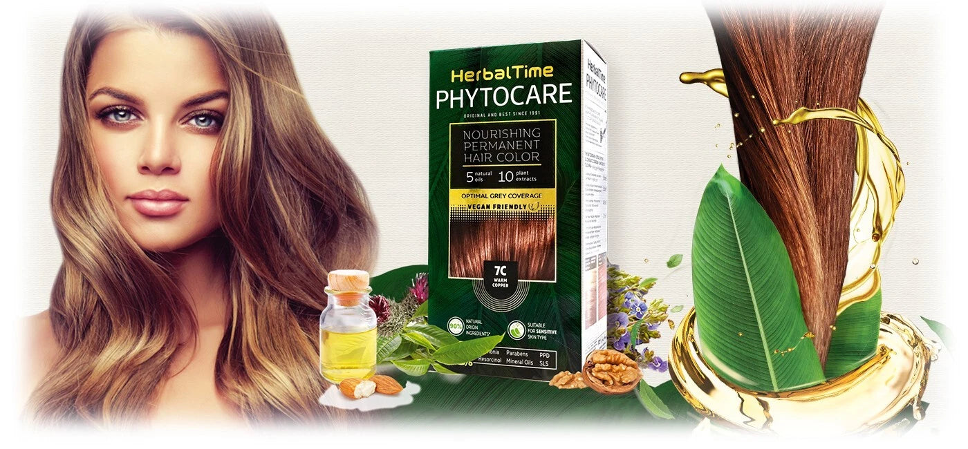 ROSA IMPEX HERBAL TIME PHYTOCARE NOURISHING PERMANENT HAIR COLOUR DYE VEGAN