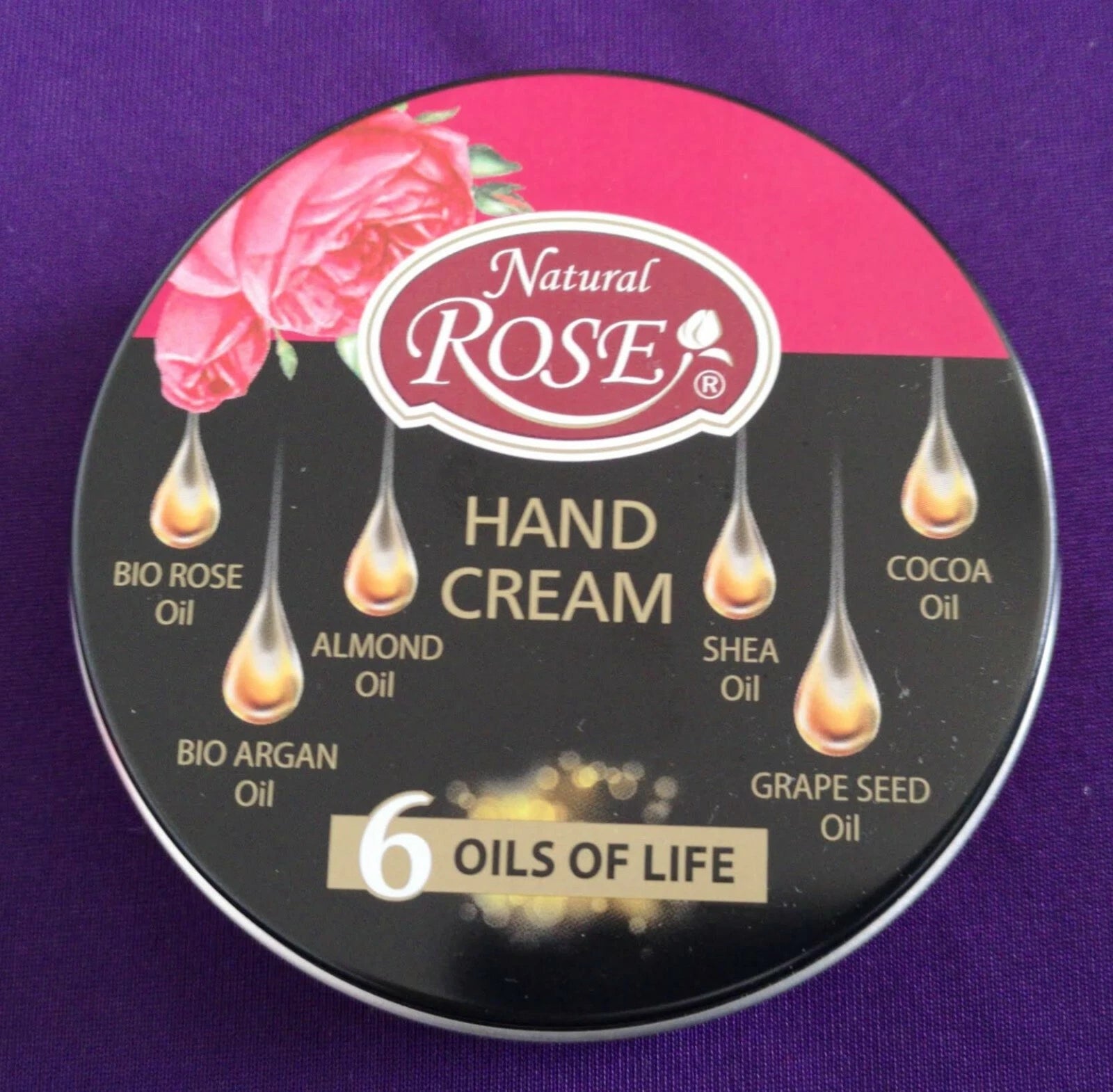 ARSY NATUTAL BULGARIAN ROSE BIO ARGAN,SHEA,ALMOND,COCOA OIL HAND CREAM 6 IN 1 / 75 ml