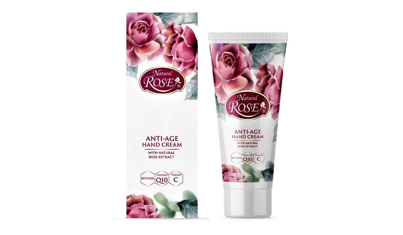 ARSY Anti-Age Intensive Hand Cream Natural Bulgarian Rose Retinol, Q10 Vitamin C 75ml