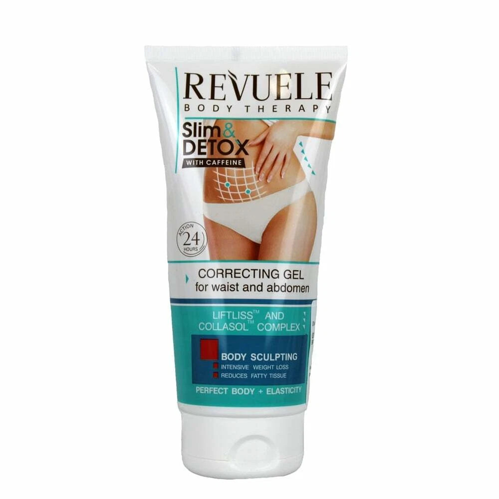 REVUELE -  Body Therapy SLIM & DETOX WITH CAFFEINE 24 hours ACTION Correcting Gel for Waist and Abdomen 200 ml