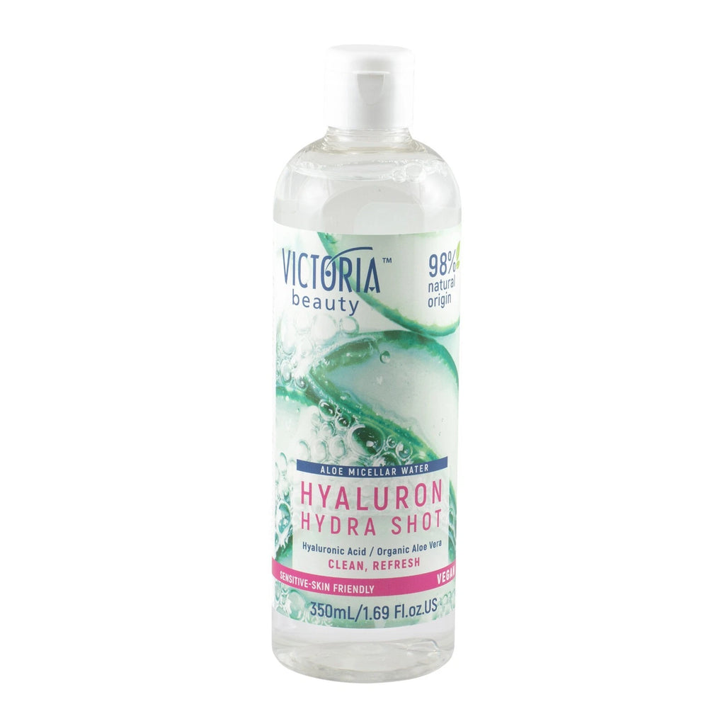 VICTORIA BEAUTY - Hydra Shot 350 ml Moisturizing Aloe Vera Micellar Water with Hyaluronic Acid, and Niacinamide